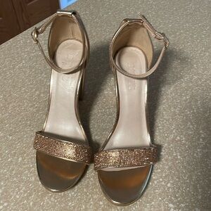 Rose Gold David’s Bridal Heels